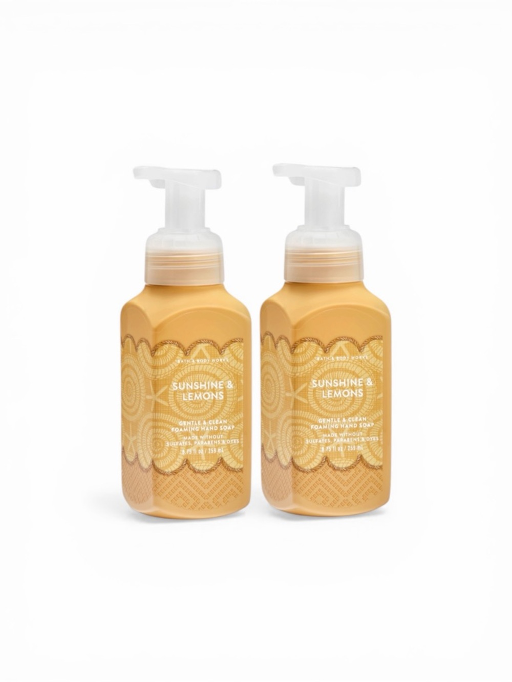 NEW 2X Bath & Body Works SUNSHINE & LEMONS Foam Hand Soap Set Collection Bundle - Picture 4 of 4